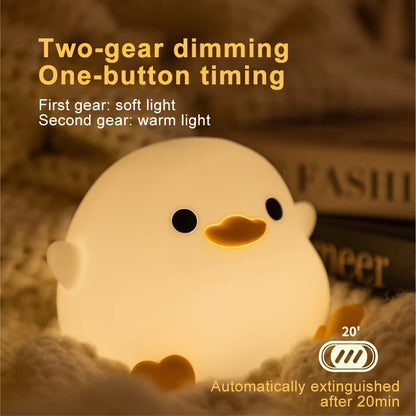 Rivn Store™ Duck Silicone Night Light Touch Lamp