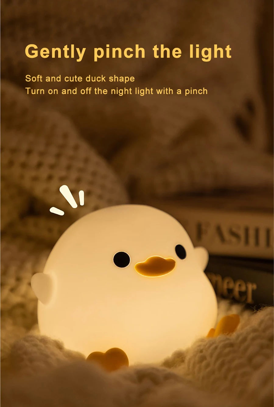 Rivn Store™ Duck Silicone Night Light Touch Lamp