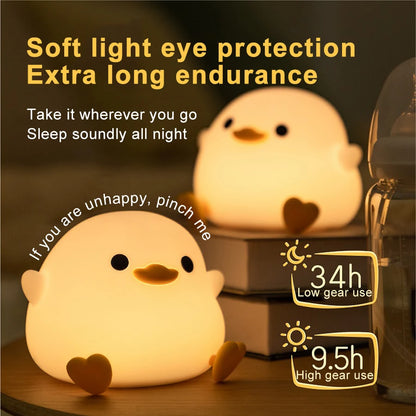 Rivn Store™ Duck Silicone Night Light Touch Lamp